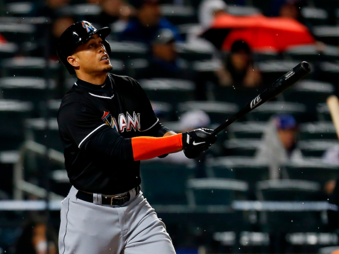 In 2014, Stanton had his best season yet, slashing .288/.395/.555 while leading the league with 37 home runs. He got more MVP support than any other position player, but lost the award to Clayton Kershaw.