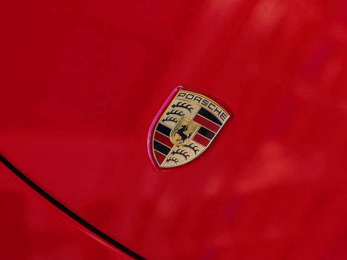 The legendary Porsche badge.