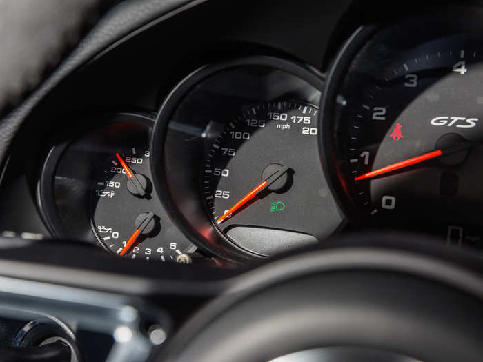 The speedometer plays second fiddle. But that