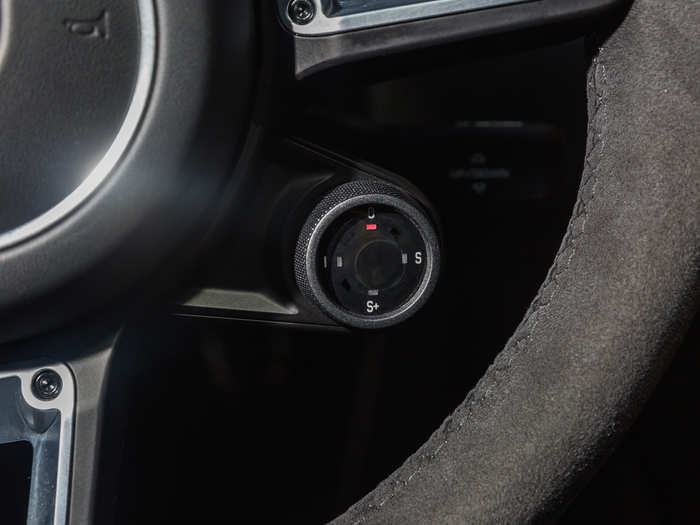 Driving modes are managed using this small knob. I kept it in Sport for the most part. Sport Plus maximizes the madness.