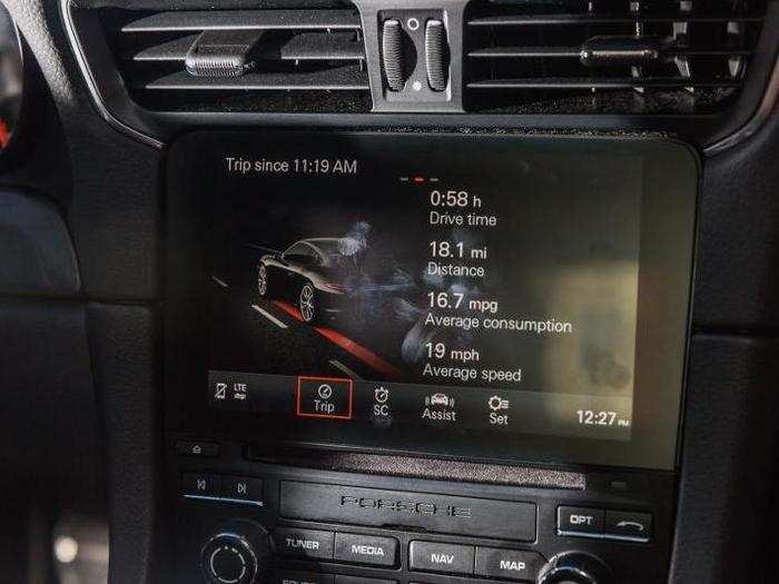 ... vehicle diagnostics. Bluetooth connectivity, along with USB ports, is also present.