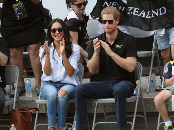 Even in their sportier outfits, Markle is more attuned to trends, while Middleton goes for classics.