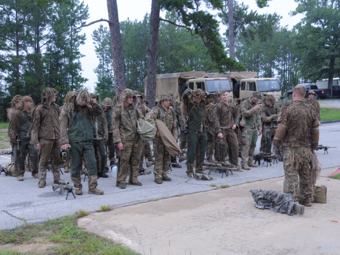 The second week of training sends them into the field to stalk a target, putting students