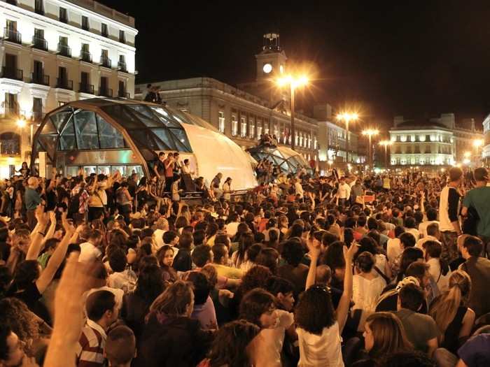 Ring in the New Year with a bunch of grapes at Puerta del Sol in Madrid, Spain.