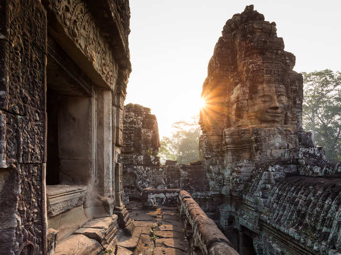 Watch the sunrise over centuries of history at Angkor Wat, Cambodia...