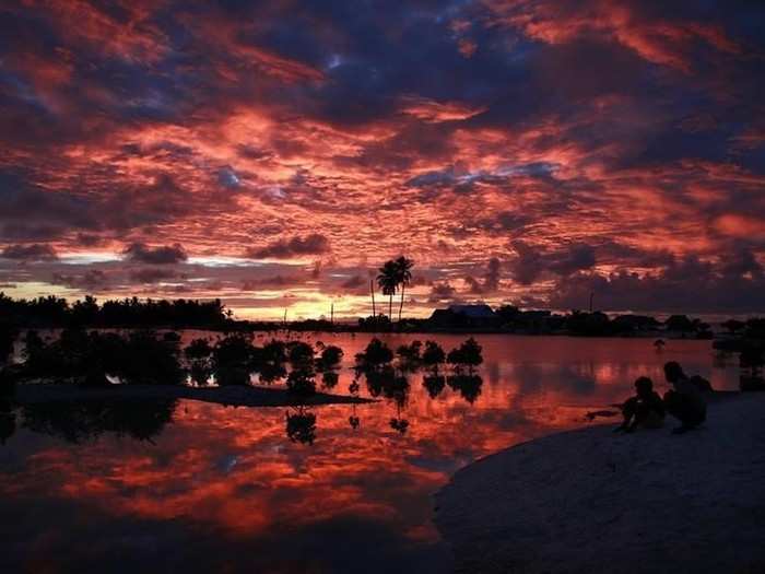 Be the first person to watch the sun rise in Kiribati.