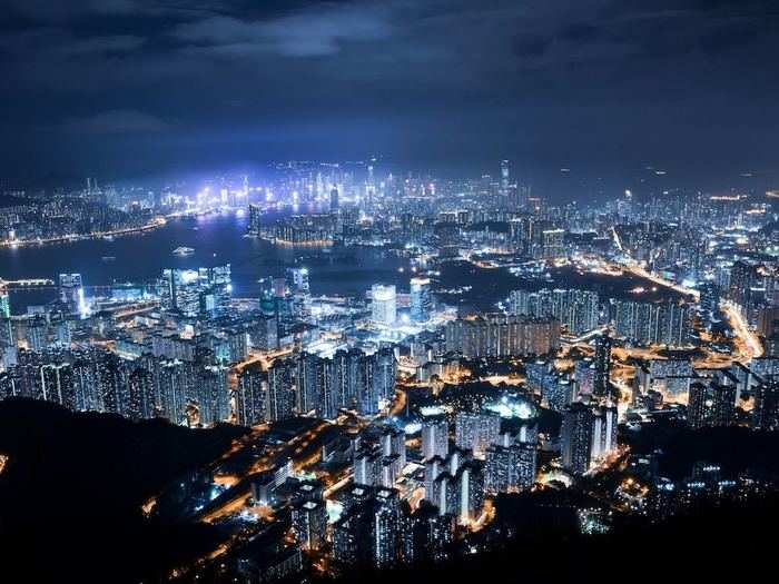 Party the night away in Victoria Harbour, Hong Kong.