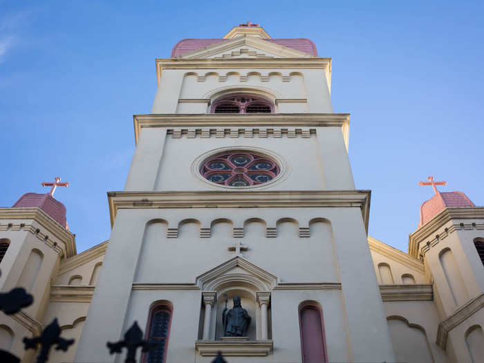 On the tour, Seymour pointed out St. Boniface Church, one of the few places of worship nationwide that lets homeless people sleep in pews. Doors open from 6 a.m. to 1 p.m.