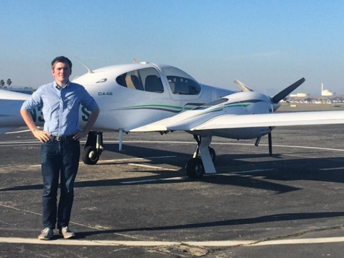 Collison is a licensed pilot and enjoys flying in his free time.