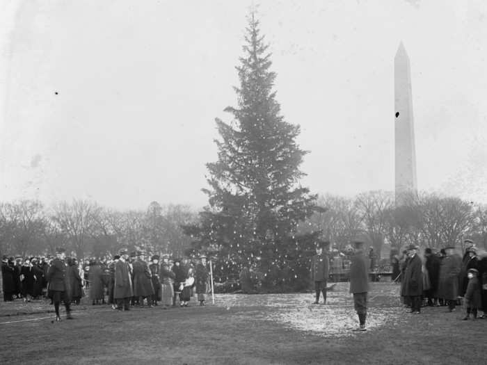 The tree lighting ceremony and the president