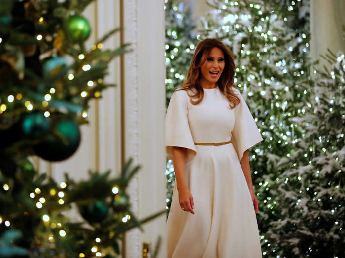 The official Christmas theme this year in the Trump White House is "Time-Honored Traditions," meant to celebrate 200 years of of White House holidays.