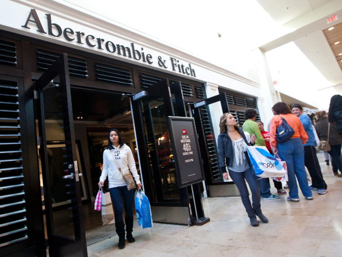 Abercrombie & Fitch — 60 stores