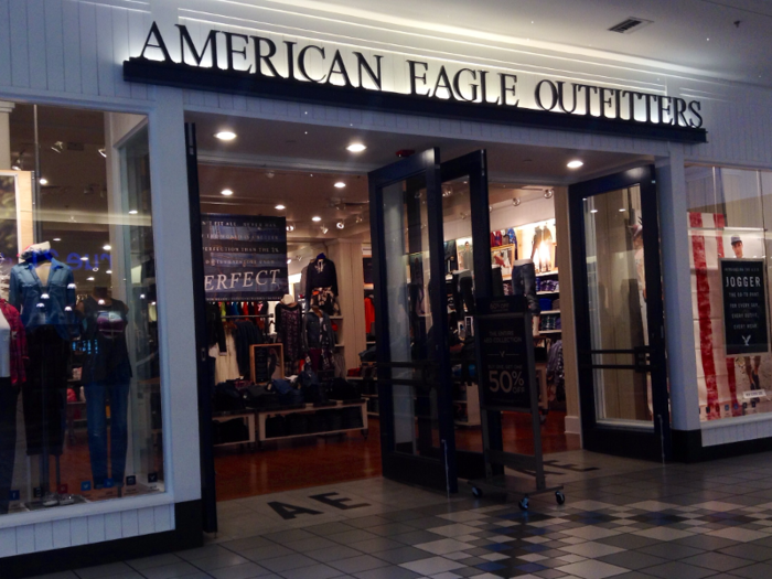 American Eagle — 25 stores