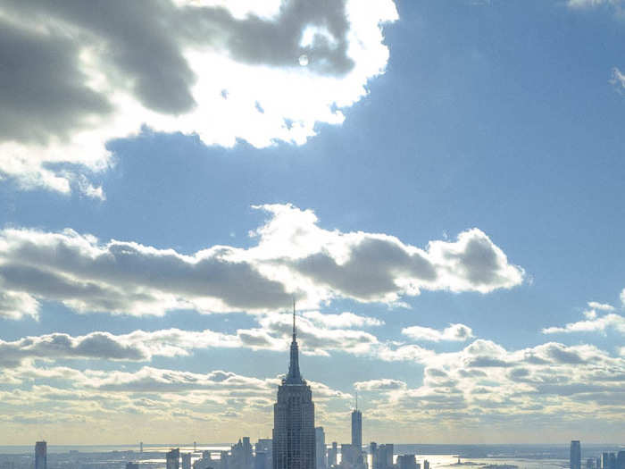 The best view from Rockefeller is this shot of the Empire State Building. It