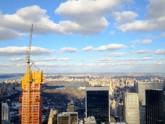 And the second best view from Rockefeller — of Central Park — is ugly thanks to the construction of the Central Park Tower on 57th Street. It won