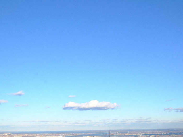 You can get a clear view of the Chrysler Building, but among the other skyscrapers, it