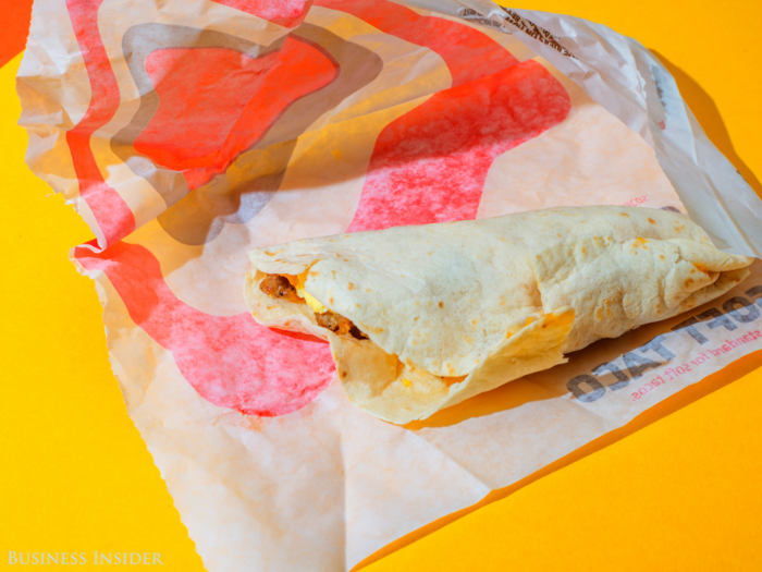 Taco Bell — Breakfast Soft Taco, "Fresco Style" (240 calories)