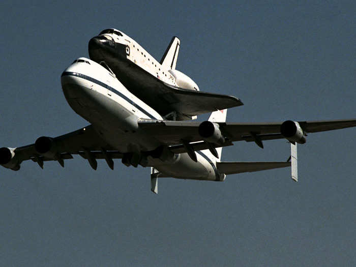 ... a space-shuttle carrier ...