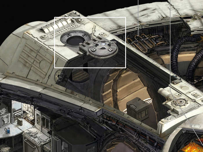 Part of the fun of the assignment was building on the "Star Wars" mythos. There are Easter eggs hidden in the image that answer questions that some fans have about the movies.