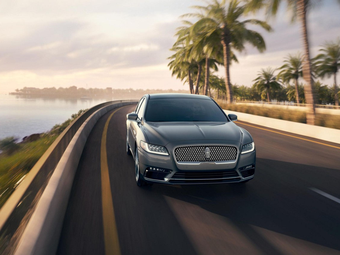 9. The Lincoln Continental is designed to meet a standard of "quiet luxury," a goal that the car works toward in a number of obvious and subtle ways.