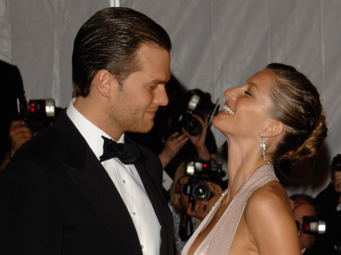 NFL star Tom Brady and supermodel Gisele Bundchen tied the knot on February 26, 2009, in a twilight Catholic ceremony in Santa Monica. Brady told GQ the wedding took about 10 days to plan, and only included close family members.