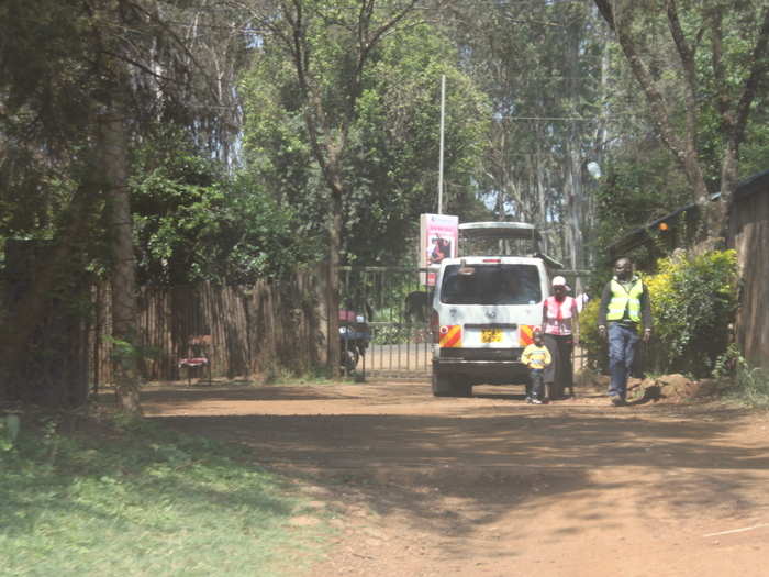 Eventually, we arrived at the exit gate. After several hours, I was hungry and ready to rejoin civil society, where food came over a counter, not grazing out on the plains.