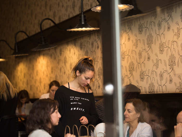 Jane coffee shop was packed at midday with shoppers hauling bags and others gazing at smartphones. They nursed cups of Stumptown Coffee and ate house-baked pastries.