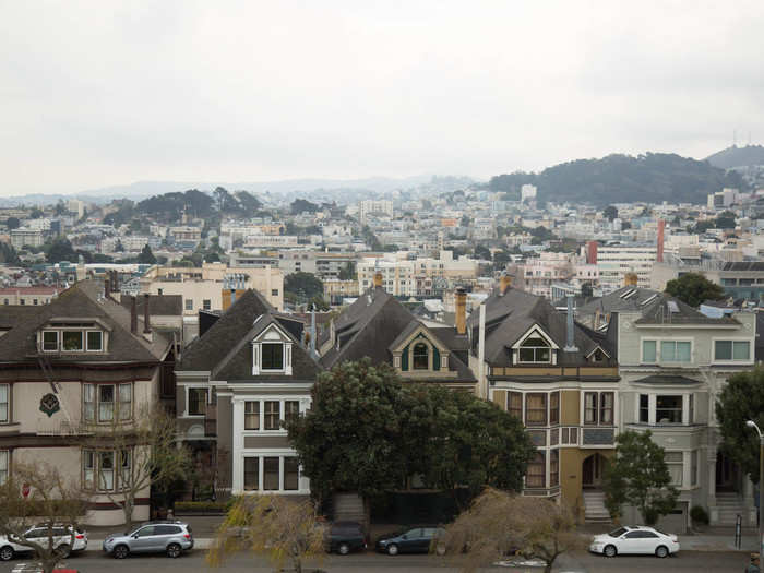 Panoramic views of the city greet winded visitors at the top.