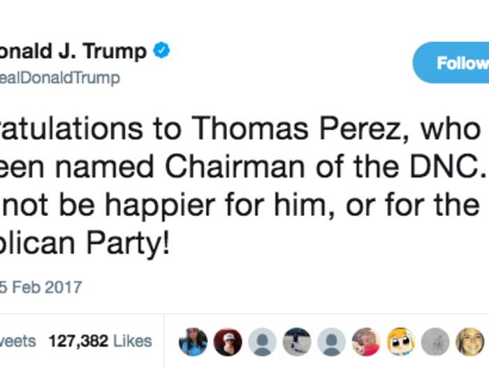 When he mocked Tom Perez for becoming DNC chair