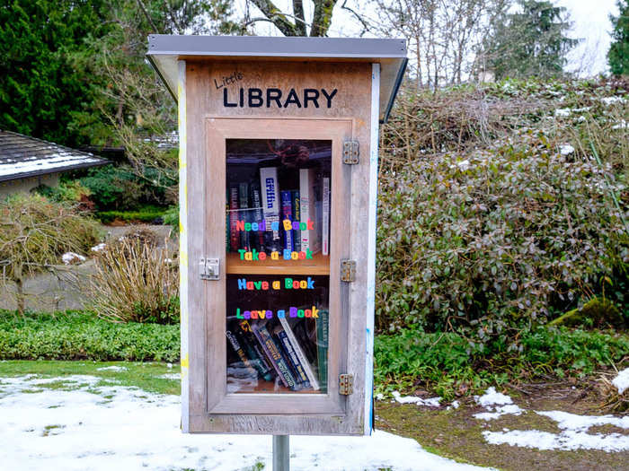 These "lending libraries" were dotted on some of the streets and the town is filled with expansive and beautiful parks.