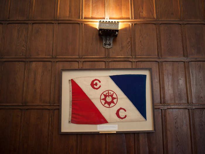 Flags often go on multiple expeditions. This flag, a veteran of 19 expeditions, has been both to the highest point in the world (Everest) and the lowest (Challenger Deep).