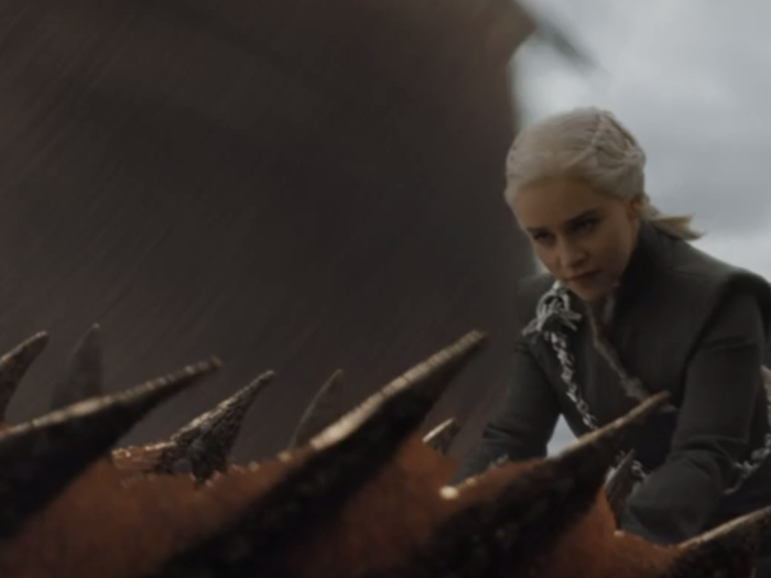 On top of shooting complicated action on the ground, the episode also involved filming Daenerys riding Drogon.