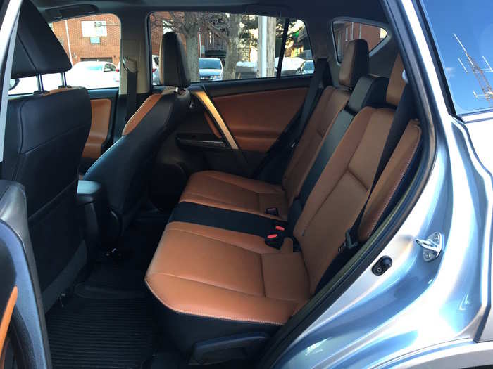 And with its size, the RAV4 comfortably seats five with quite a bit of legroom to spare.