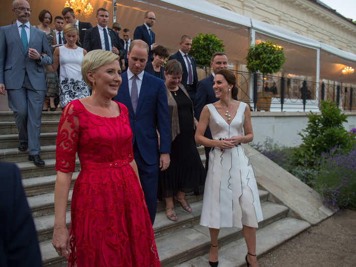 This white dress, by Polish designer Gosia Baczynska, was part of a $1,950 outfit.