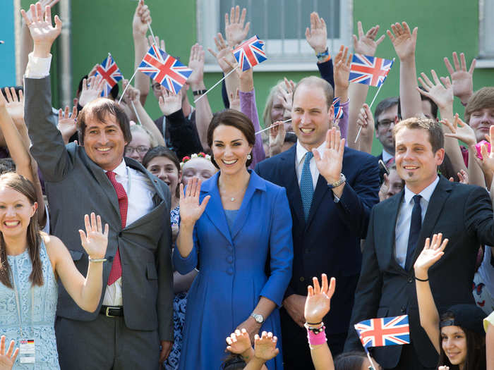 This bespoke Catherine Walker coat, which she wore on a trip to Germany, was part of a $3,754 outfit.