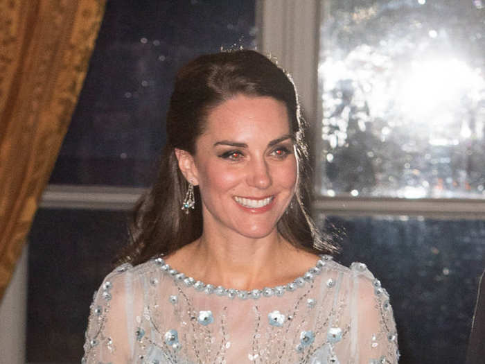 Another blue Jenny Packham dress made the list as part of a $5,570 outfit.