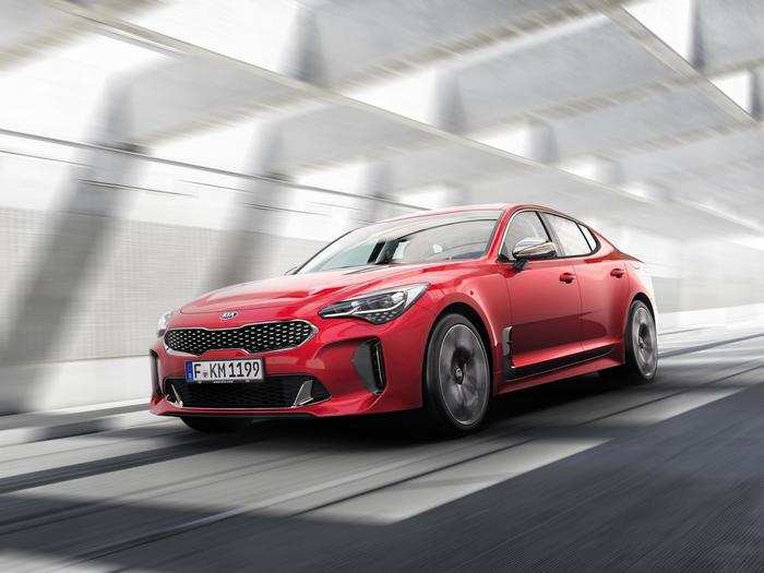 9. Kia Stinger: 3.3 liter, twin-turbo V6.