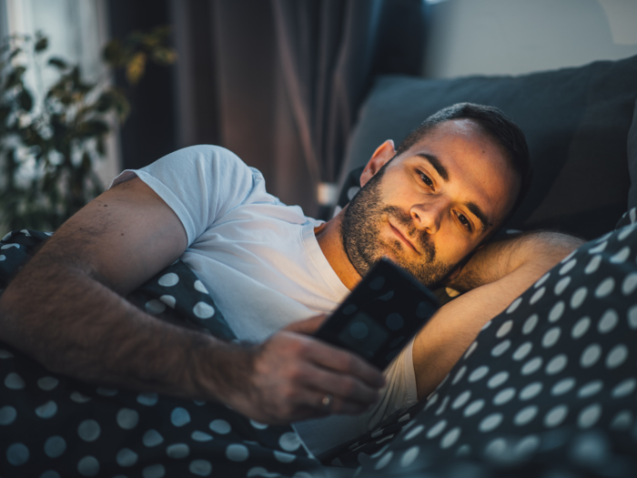 Put away screens for at least 30 minutes before bedtime.