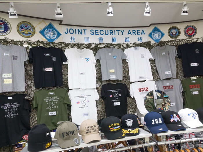 DMZ souvenirs are available for purchase.