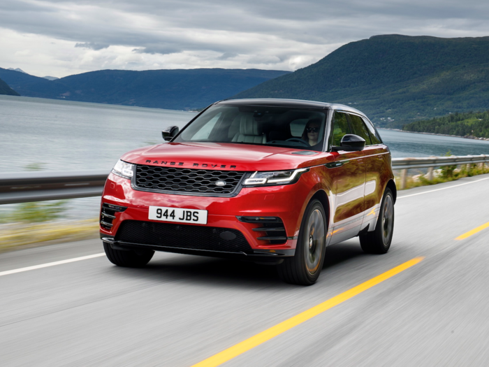 Up front the Velar features the brand