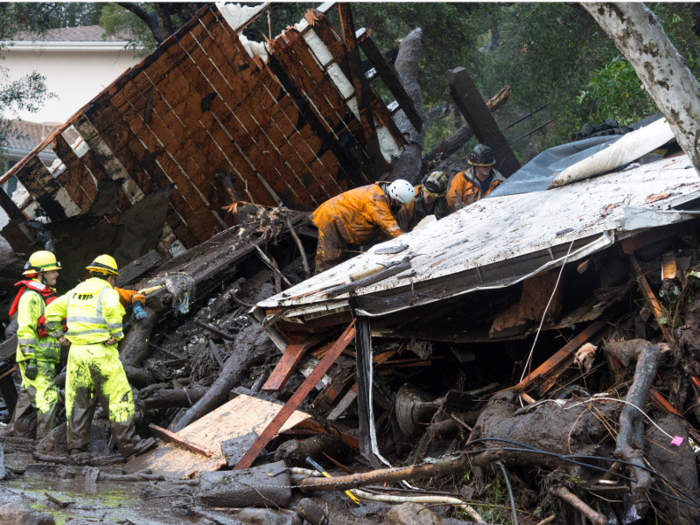 As of Tuesday night, at least 25 people were injured, and some 300 others trapped in their homes because of the storm.