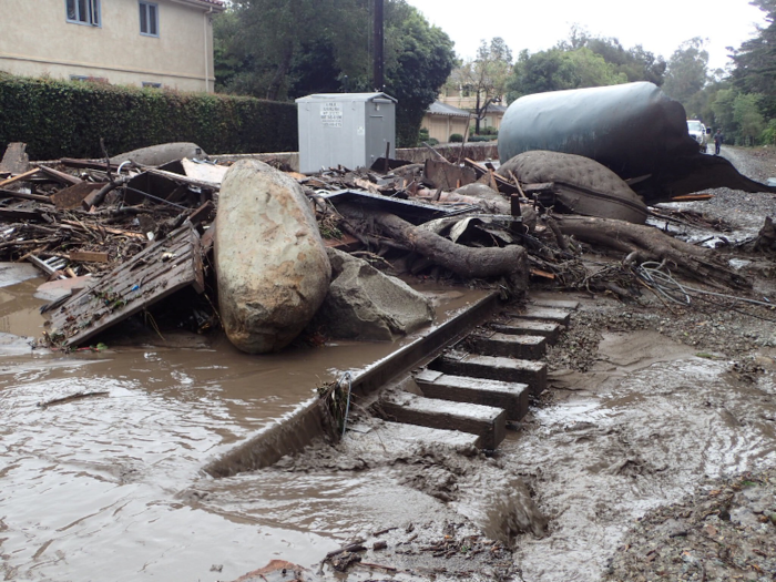 The Union Pacific Railroad — which operates routes from Chicago to New Orleans — was also blocked by mud.