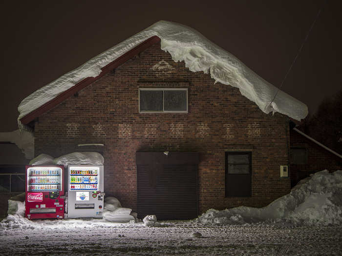 "Snow looks so beautiful when it reflects the glow of a nearby vending machine," Ohashi said. "When I enter into this quiet world, where all sound is absorbed by the snow, I feel at peace."