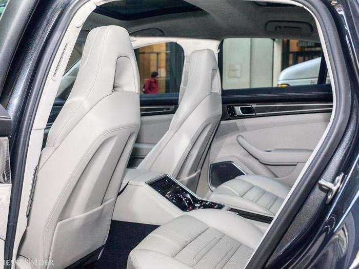 Speaking of the rear seats, they are remarkably comfortable. Due to the center console, there is only room for two, but those two passengers travel in style and comfort. Incredibly, the raked rear roofline offers sufficient legroom for most people not playing in the NBA.