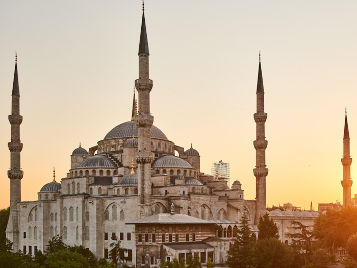 The Blue Mosque in Istanbul, Turkey.