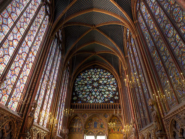 Sainte-Chapelle in Paris, France.