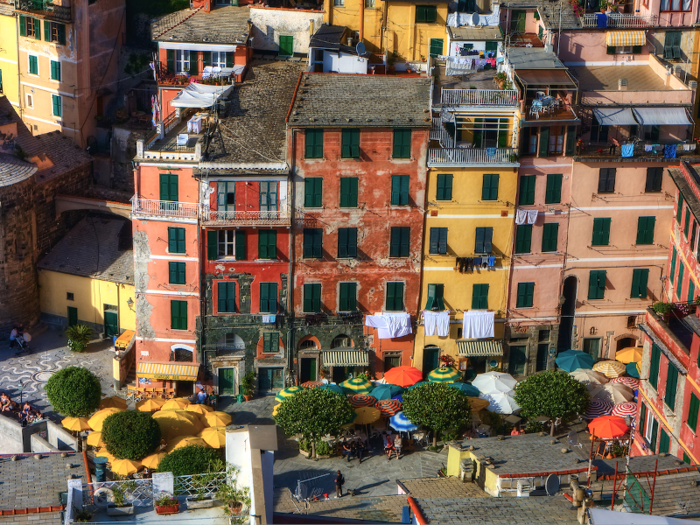 The Cinque Terre region of Italy.