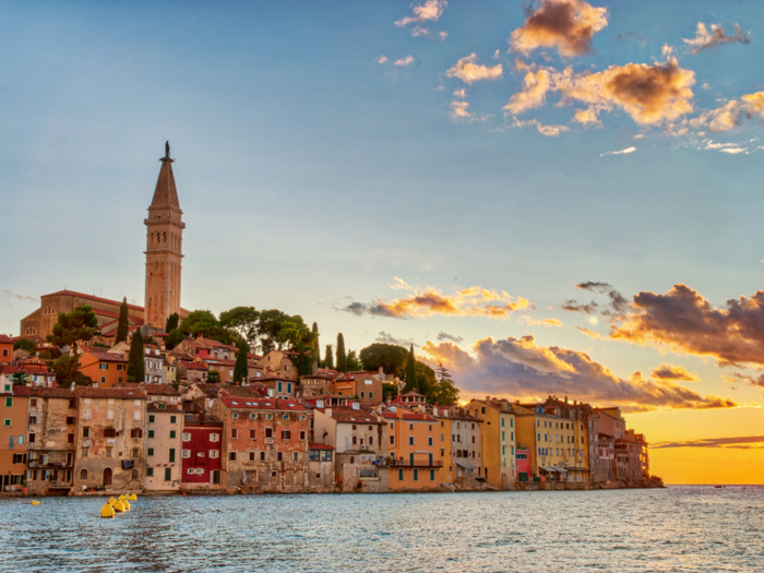 8. Rovinj, Croatia — There are endless opportunities to explore in Rovinj, where steep cobblestone streets and piazzas beckon travelers to the seafront. The average nightly hotel rate is $110.