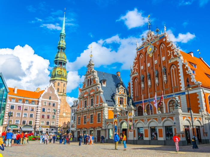 7. Riga, Latvia — The historic Baltic capital of Riga boasts a fascinating blend of Latvian tradition and stunning Art Nouveau architecture. The average nightly hotel rate is $67.