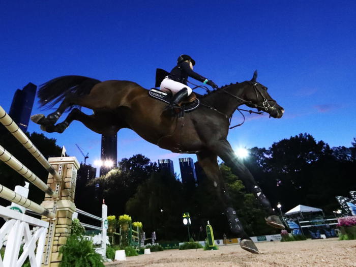 Gates told the Horse Network that balancing school and horseback riding made her life "a little busy, but I love doing both." During the week, Gates attends Stanford. She spends the weekends at horse shows.